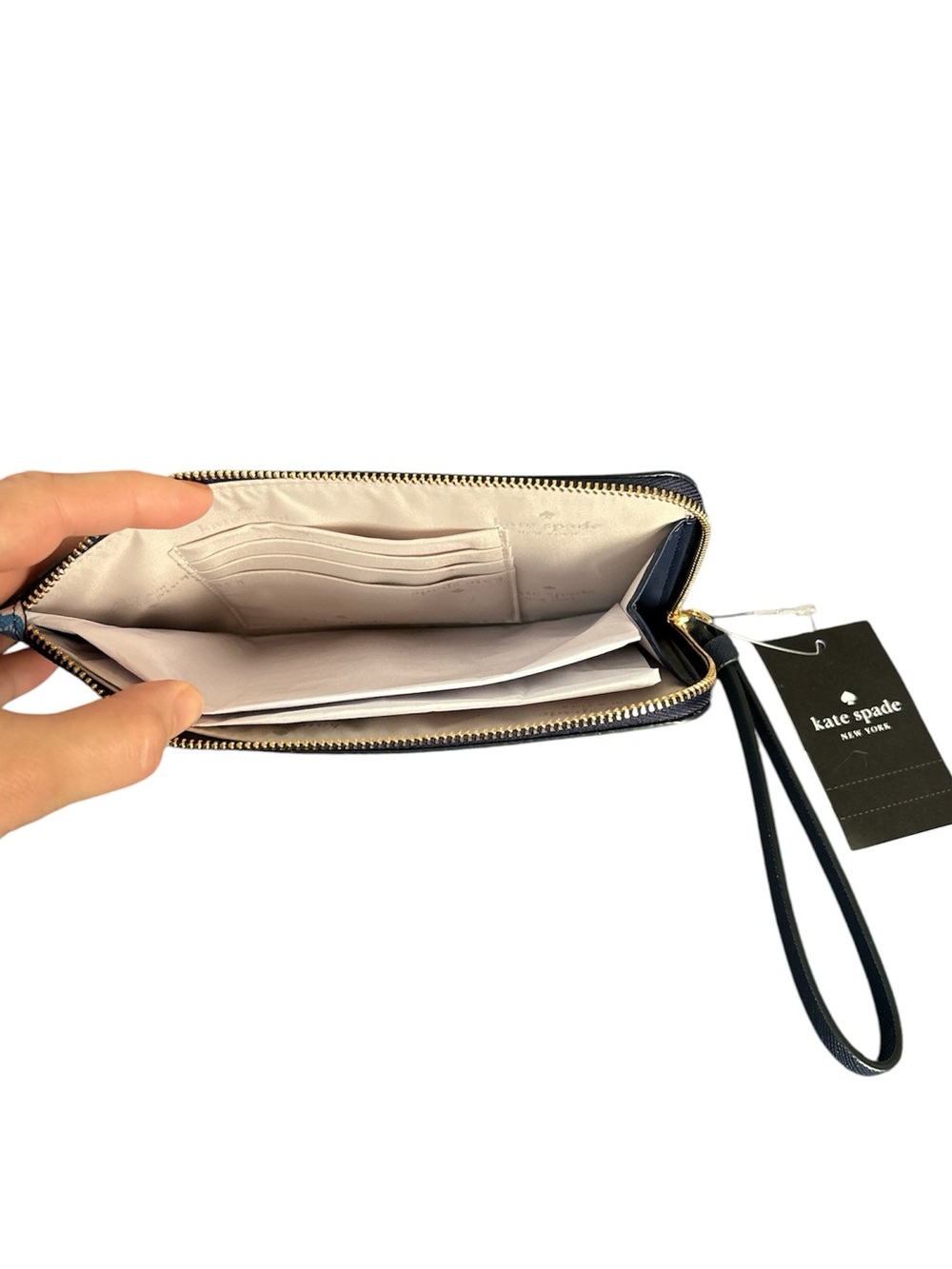 Kate Spade Cameron Medium L-Zip Wristlet in Vase Floral Print NWT - Picture 7 of 7